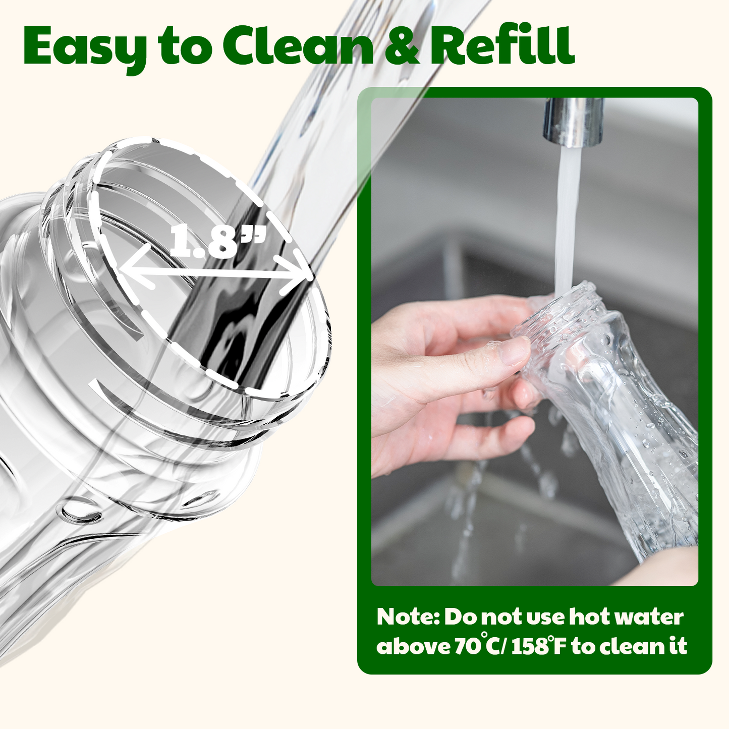 Hanging Hummingbird Feeder, 15oz, Ant Moat, Plastic, Easy to Refill