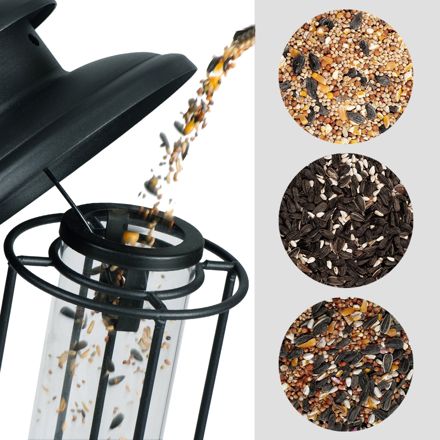 Birdream Bird Feeder Outdoor Hanging for Metal Bird Feeder Palace Shaped Wild Bird Feeders for Garden Yard Outside Decoration