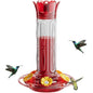 Hanging Hummingbird Feeder, 10oz, Ant Moat, Plastic, Easy to Refill