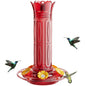 Hanging Hummingbird Feeder, 10oz, Ant Moat, Plastic, Easy to Refill